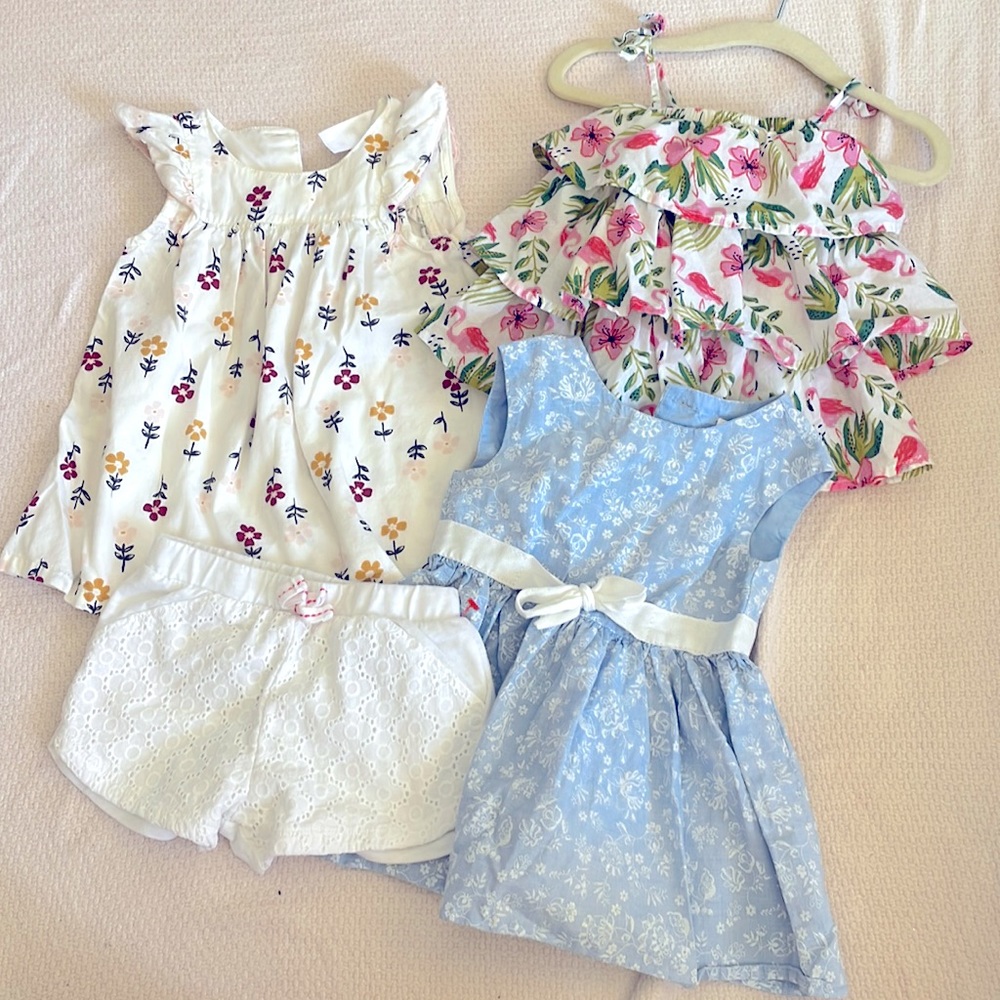 BABY GIRL SUMMER DRESSES|SIZE 3-6M,6M